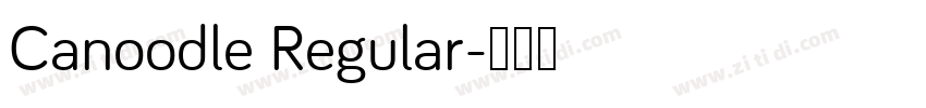 Canoodle Regular字体转换